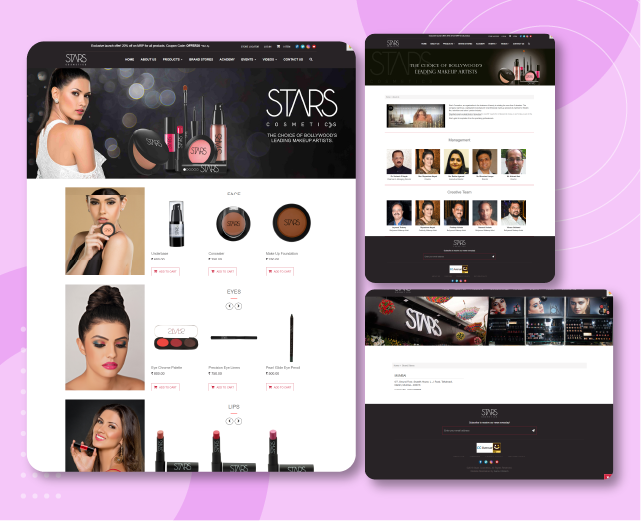 Star Cosmetics Website AMC